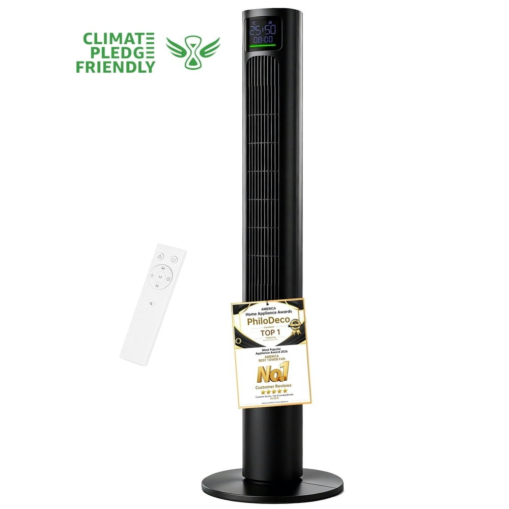 PhiloDeco 45-Inch Bladeless Tower Fan: $49.99