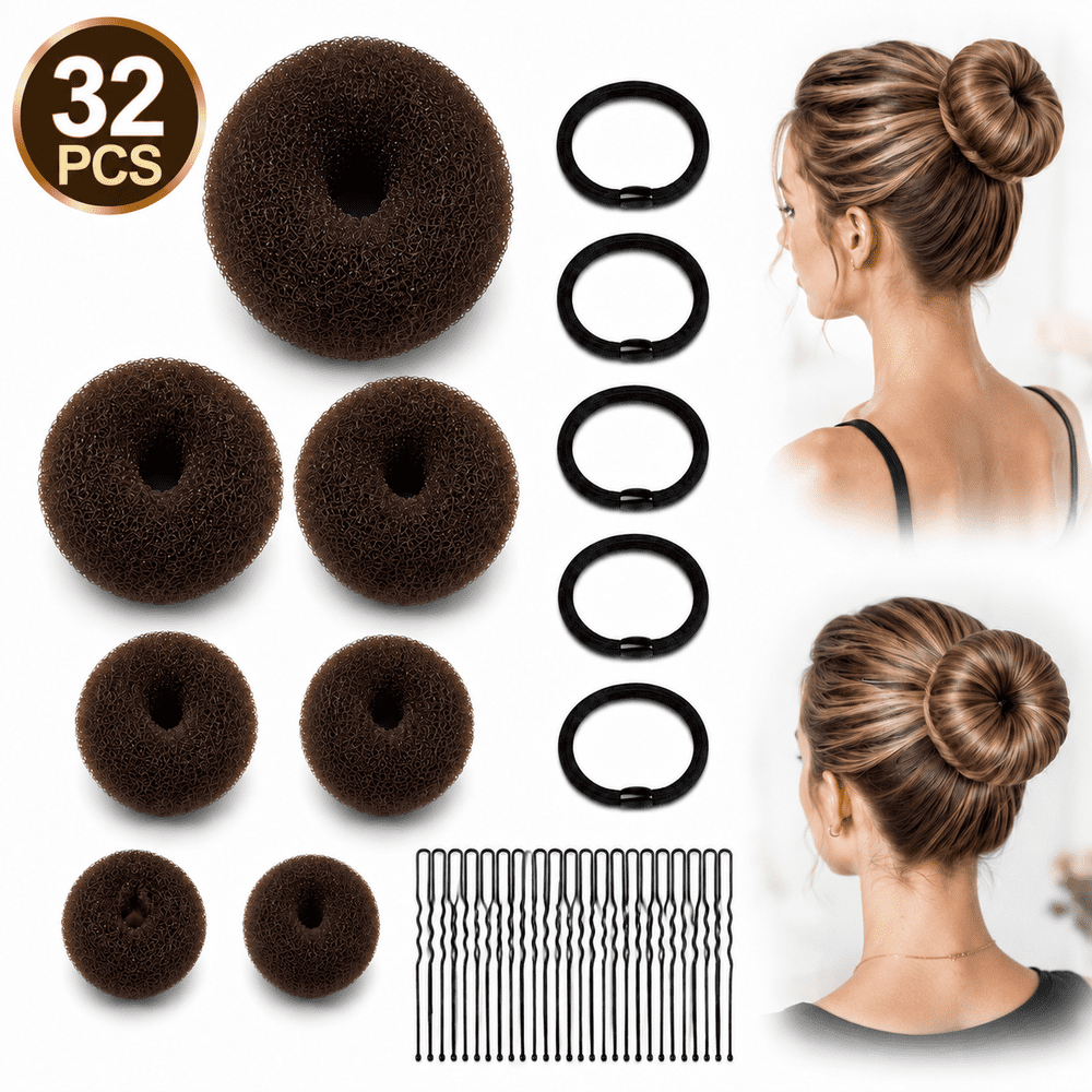 Emlimny Hair Bun Maker Set 34-Piece Kit: $10.99 Emlimny Hair Bun Maker Set 34-Piece Kit: $10.99