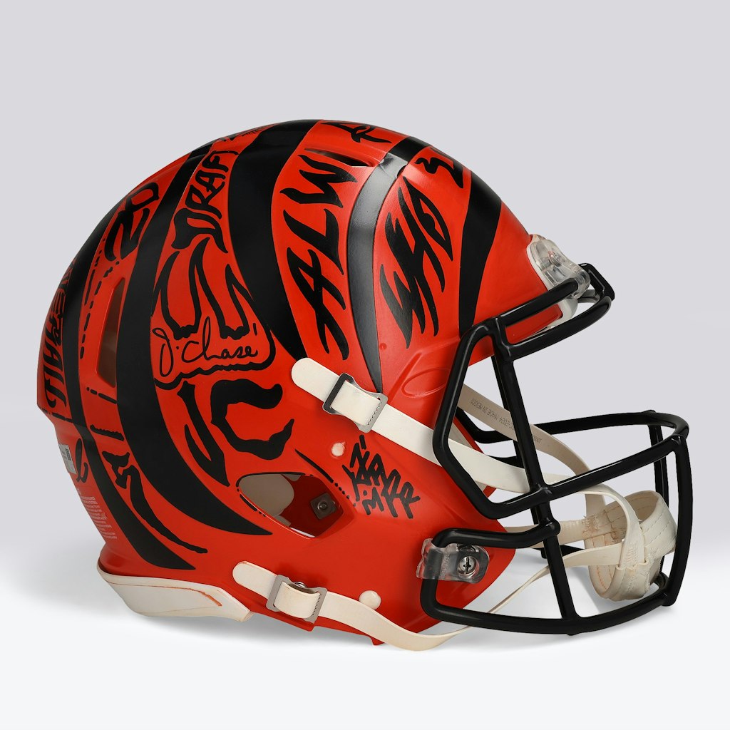 Ja'Marr Chase Autographed Riddell Speed Authentic Helmet: $8,199.99 Ja'Marr Chase Autographed Riddell Speed Authentic Helmet: $8,199.99