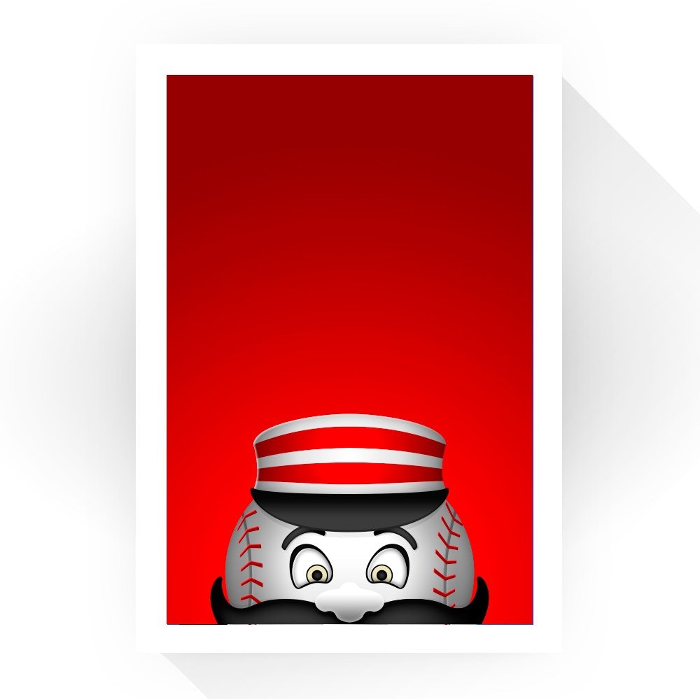 Cincinnati Reds 24" x 32" Minimalist Art Giclee: $119.99