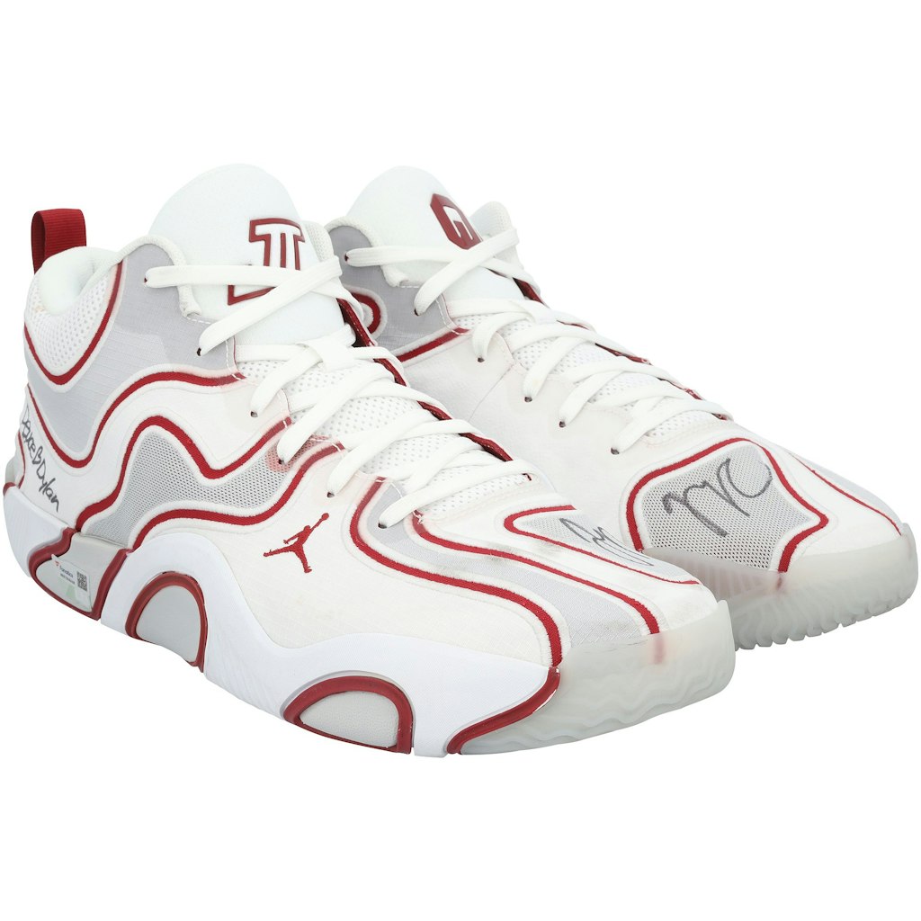 Jayson Tatum Autographed Game-Used Jordan Shoes: $2,999.99 Jayson Tatum Autographed Game-Used Jordan Shoes: $2,999.99