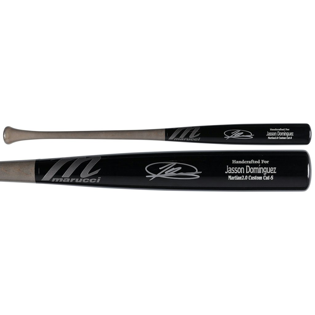 Jasson Dominguez Autographed New York Yankees Marucci Game Model Bat: $399.99 Jasson Dominguez Autographed New York Yankees Marucci Game Model Bat: $399.99