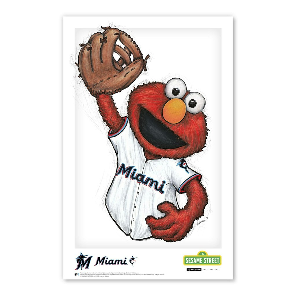 Miami Marlins 11" x 17" Sesame Street Poster Print: $39.99 Miami Marlins 11" x 17" Sesame Street Poster Print: $39.99