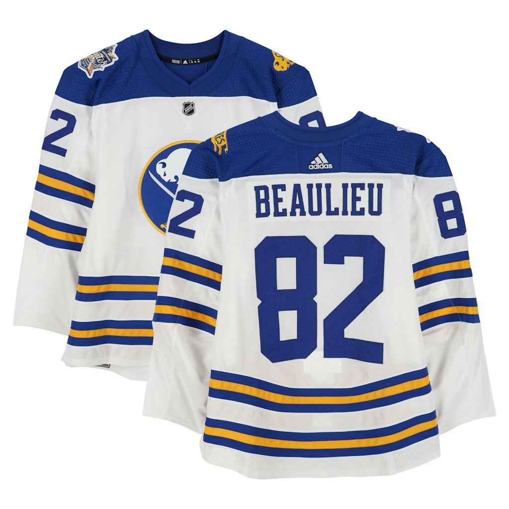 Nathan Beaulieu Buffalo Sabres NHL Winter Classic Practice-Used Jersey: $599.99 Nathan Beaulieu Buffalo Sabres NHL Winter Classic Practice-Used Jersey: $599.99