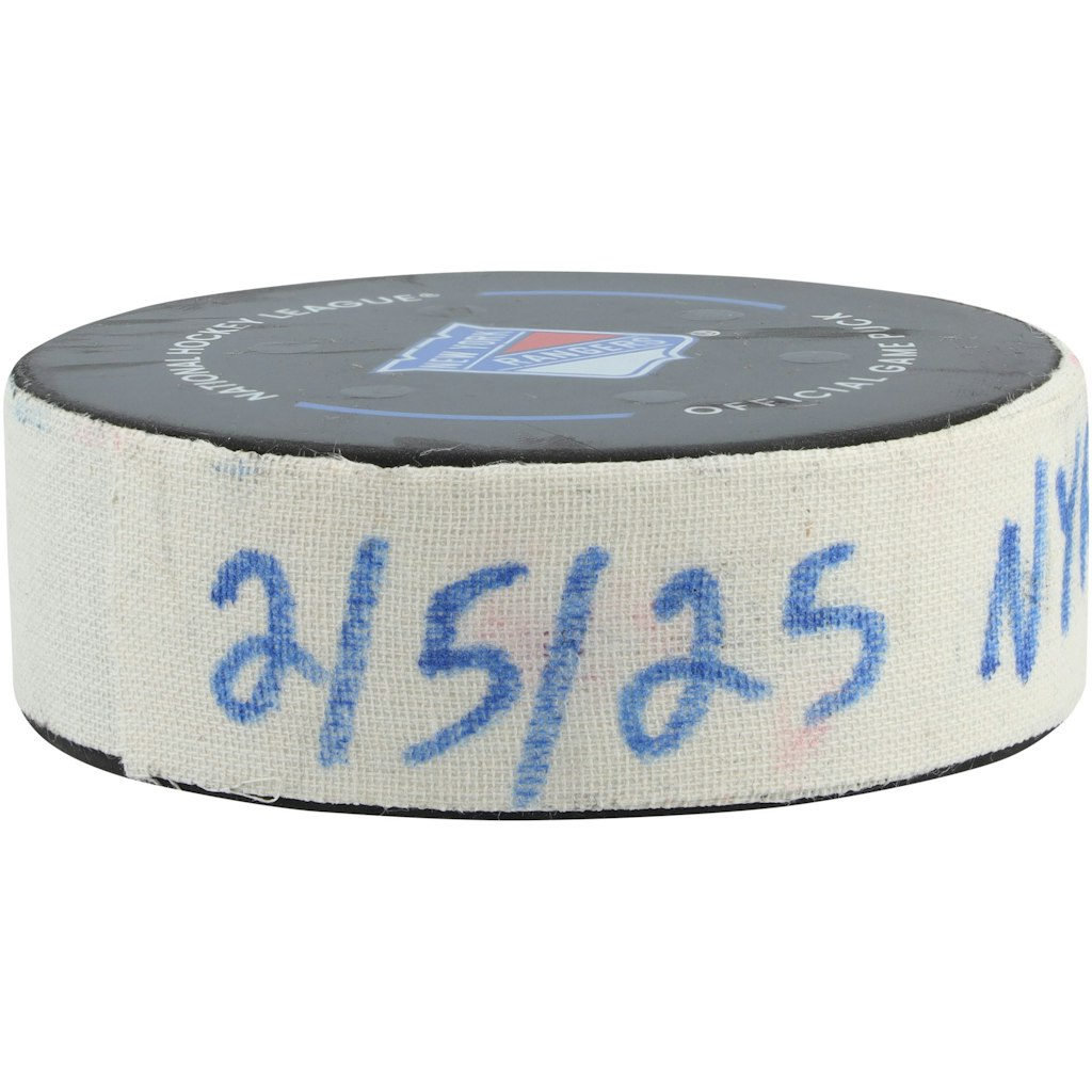 Artemi Panarin New York Rangers Game-Used Goal Puck: $599.99 Artemi Panarin New York Rangers Game-Used Goal Puck: $599.99