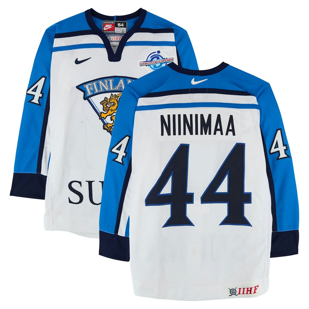 Janne Niinimaa Team Finland Game-Used 2004 World Cup of Hockey Jersey: $2,999.99 Janne Niinimaa Team Finland Game-Used 2004 World Cup of Hockey Jersey: $2,999.99