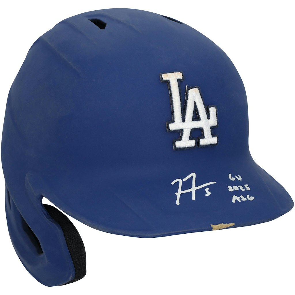 Freddie Freeman Autographed Game-Used Los Angeles Dodgers Batting Helmet: $9,999.99 Freddie Freeman Autographed Game-Used Los Angeles Dodgers Batting Helmet: $9,999.99