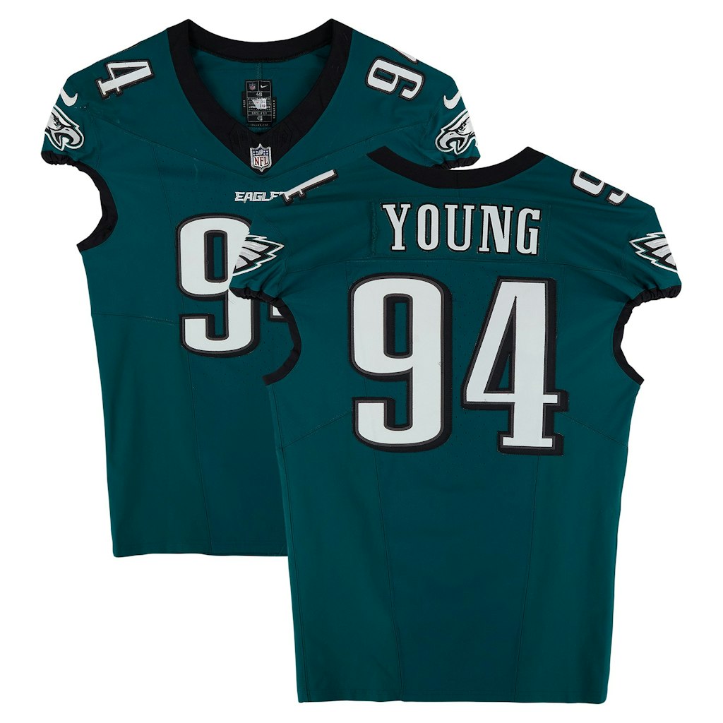 Byron Young Philadelphia Eagles Game-Used Jersey: $999.99