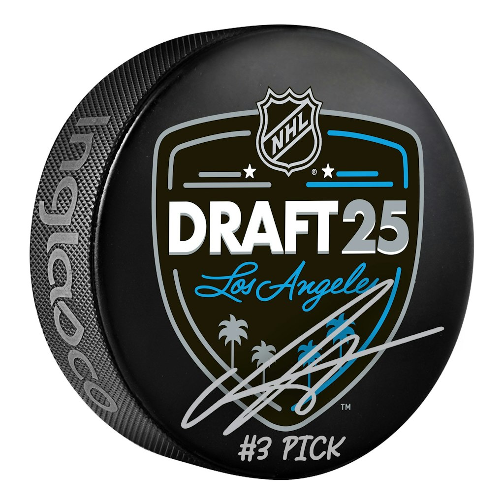 Anton Frondell Autographed 2025 NHL Draft Hockey Puck: $99.99 Anton Frondell Autographed 2025 NHL Draft Hockey Puck: $99.99
