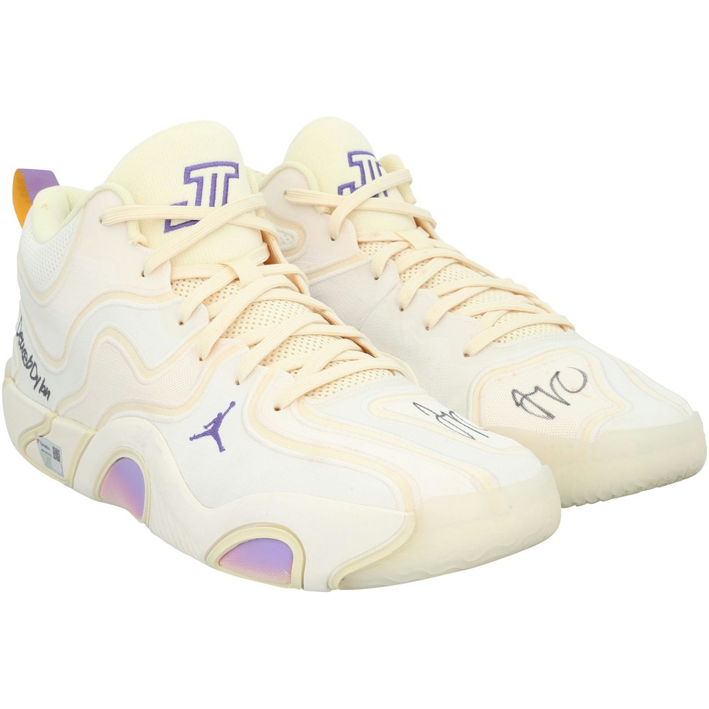 Jayson Tatum Autographed Game-Used Jordan Shoes: $2,999.99