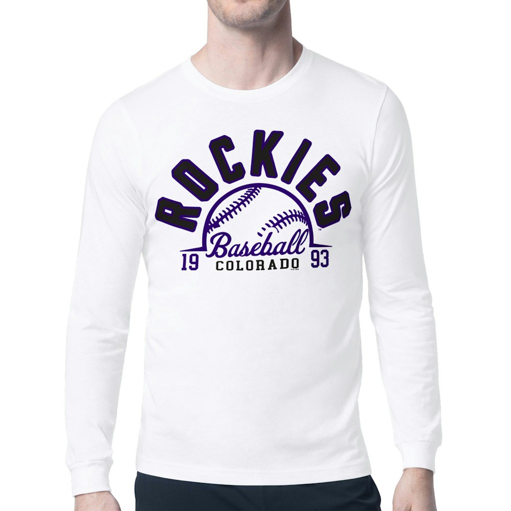 Colorado Rockies Men's Graphic Long Sleeve T-Shirt: $37.49 Colorado Rockies Men's Graphic Long Sleeve T-Shirt: $37.49