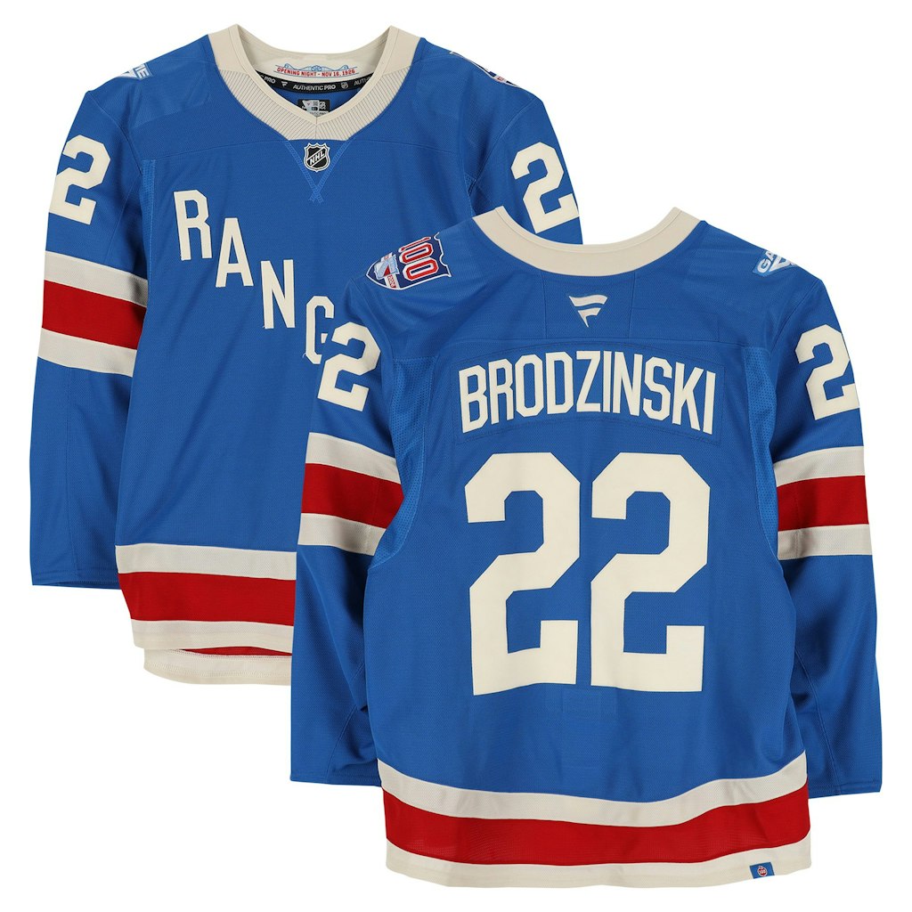 Jonny Brodzinski New York Rangers Game-Used Jersey: $1,999.99 Jonny Brodzinski New York Rangers Game-Used Jersey: $1,999.99