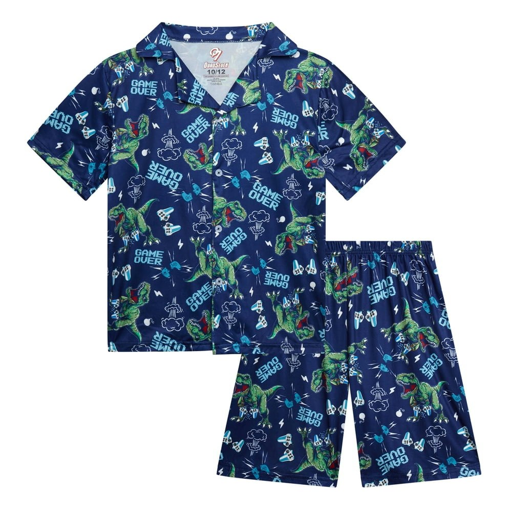 Quad Seven Boys 2-Piece Button-Down Pajama Set: $14.98 Quad Seven Boys 2-Piece Button-Down Pajama Set: $14.98