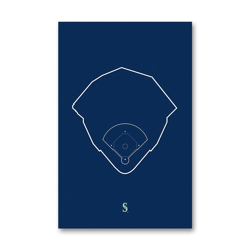 Seattle Mariners T-Mobile Park 11" x 17" Ballpark Outline Art Poster: $34.99 Seattle Mariners T-Mobile Park 11" x 17" Ballpark Outline Art Poster: $34.99