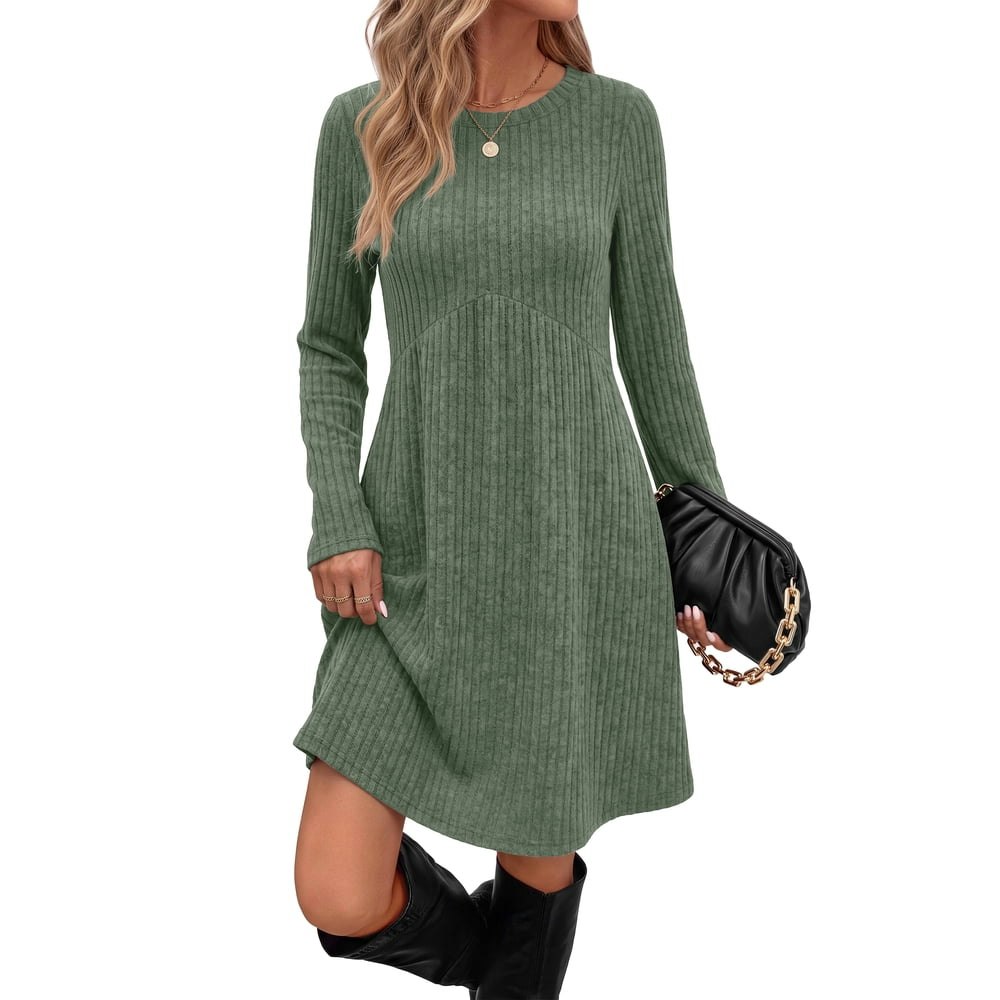 Fantaslook Long Sleeve Empire Waist Sweater Dress: $15.49