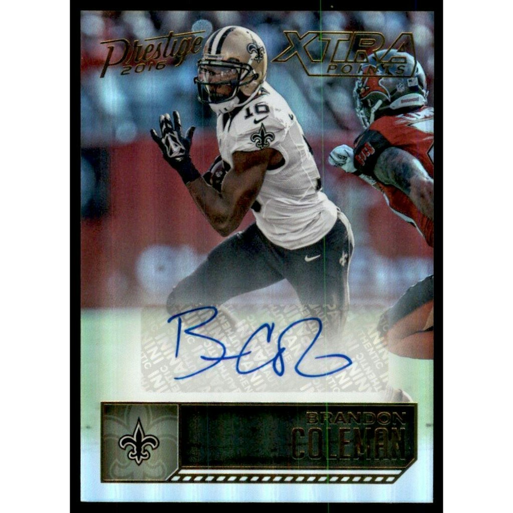 2016 Prestige Autographs Xtra Points Gold Brandon Coleman Card #14 /50: $12 2016 Prestige Autographs Xtra Points Gold Brandon Coleman Card #14 /50: $12