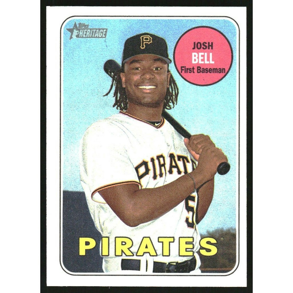 2018 Topps Heritage Josh Bell #305 Reverse Stock Trading Card: $15 2018 Topps Heritage Josh Bell #305 Reverse Stock Trading Card: $15