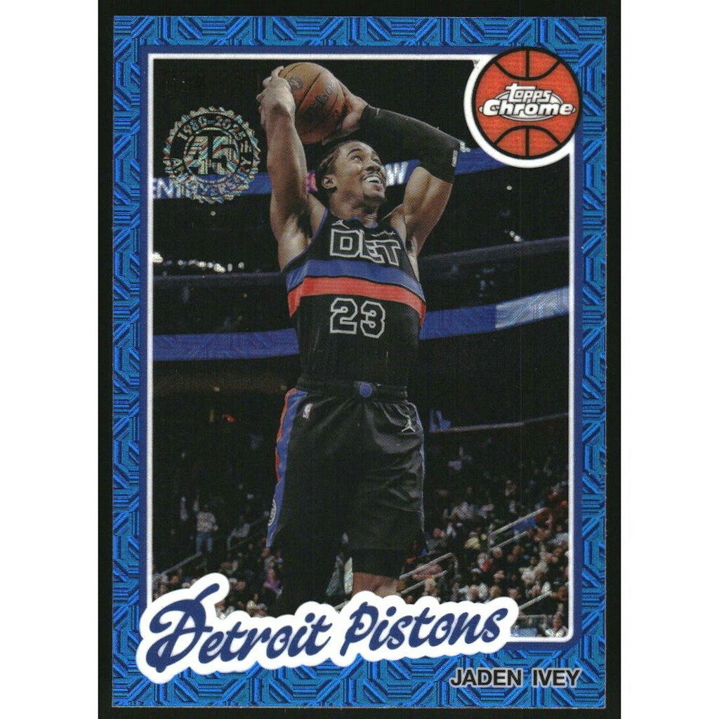 2025-26 Topps Chrome '80-81 Blue Mojo Refractor Jaden Ivey #TCJI: $10