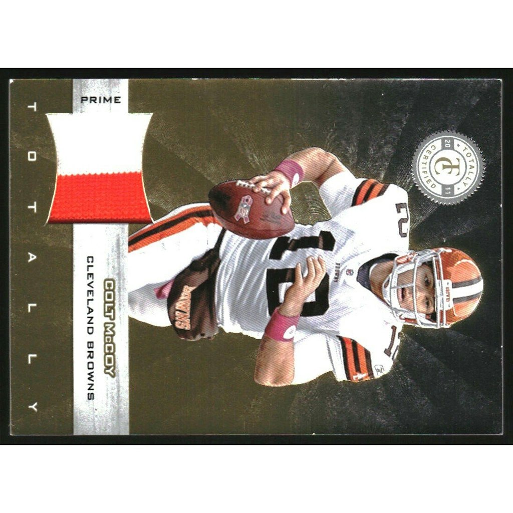 Colt McCoy 2011 Totally Certified Gold Materials Prime #24 /10: $12 Colt McCoy 2011 Totally Certified Gold Materials Prime #24 /10: $12