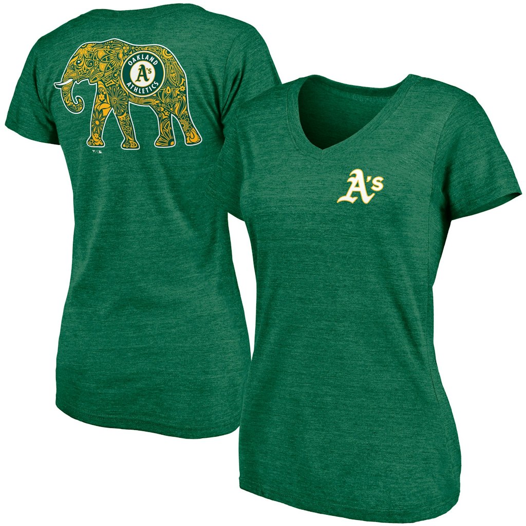 Fanatics Women's Oakland Athletics Paisley Hometown V-Neck T-Shirt: $10.99 Fanatics Women's Oakland Athletics Paisley Hometown V-Neck T-Shirt: $10.99