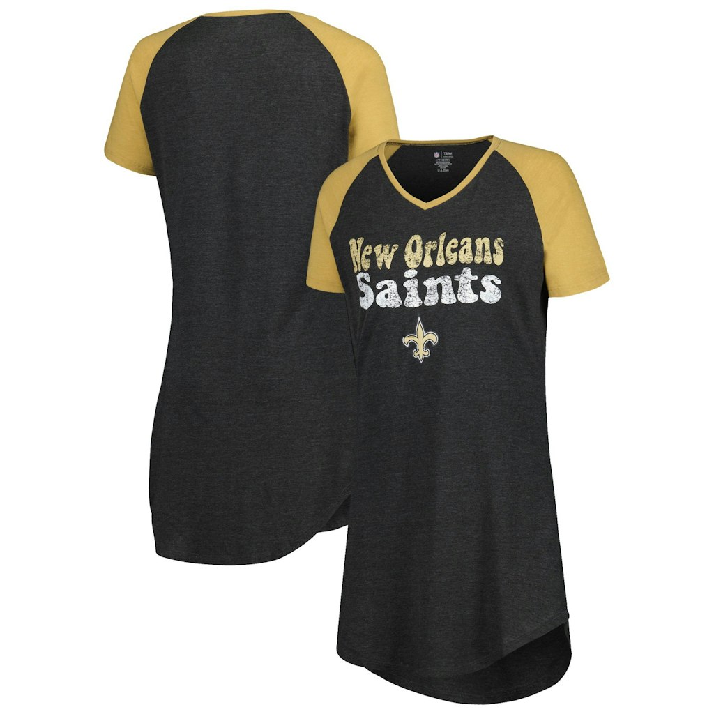New Orleans Saints Women's Concepts Sport Raglan V-Neck Nightshirt: $26.99 New Orleans Saints Women's Concepts Sport Raglan V-Neck Nightshirt: $26.99