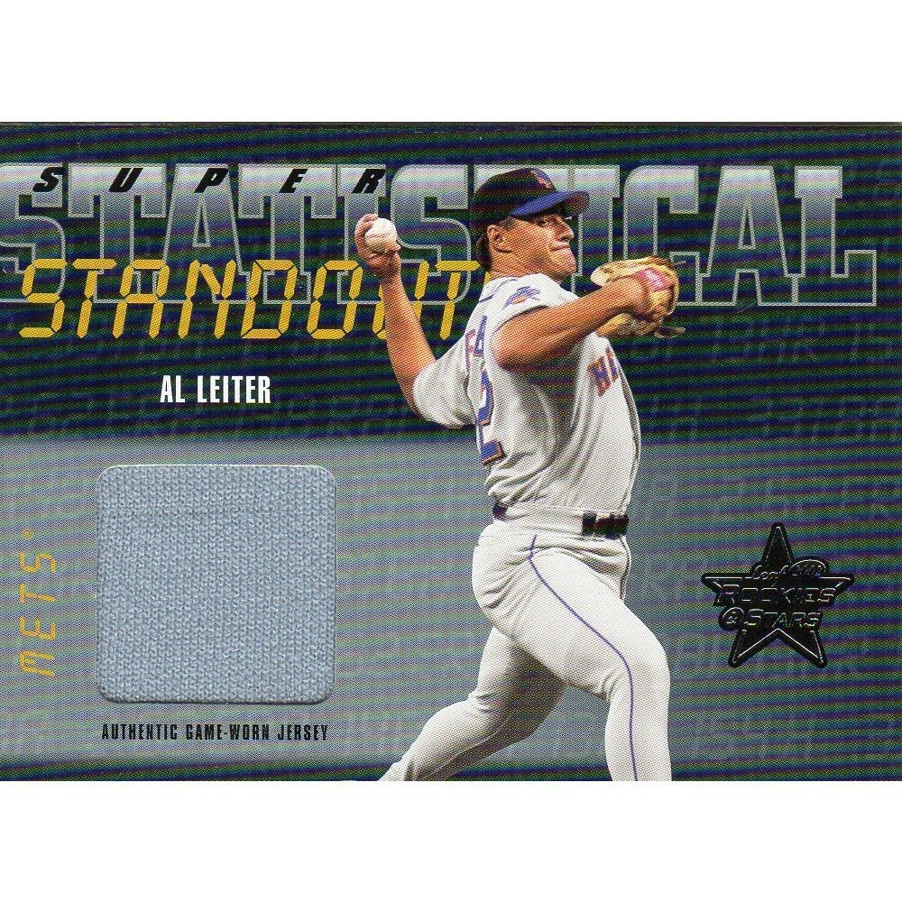 2002 Leaf Rookies and Stars Al Leiter Statistical Standouts Memorabilia Card: $18 2002 Leaf Rookies and Stars Al Leiter Statistical Standouts Memorabilia Card: $18