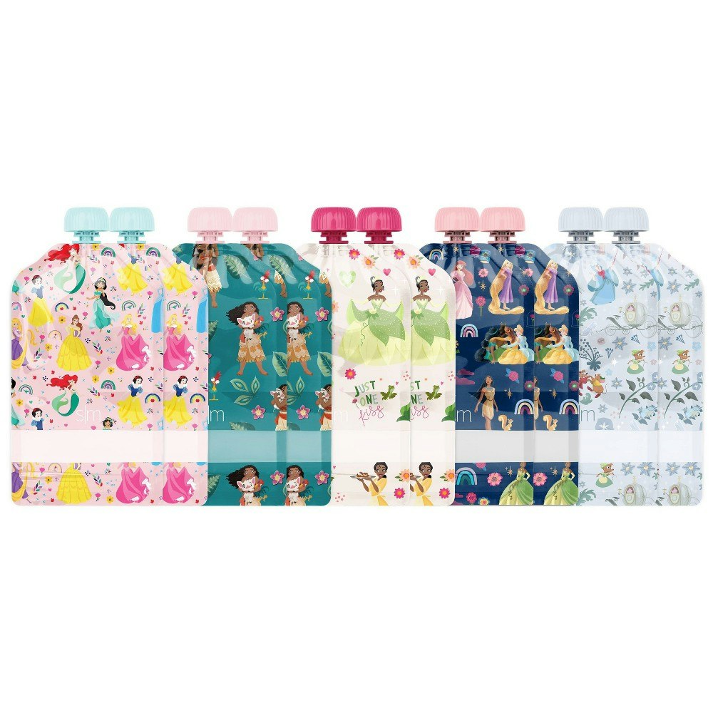 Disney Princess 5oz Reusable Food Pouches 10-Pack: $11.99