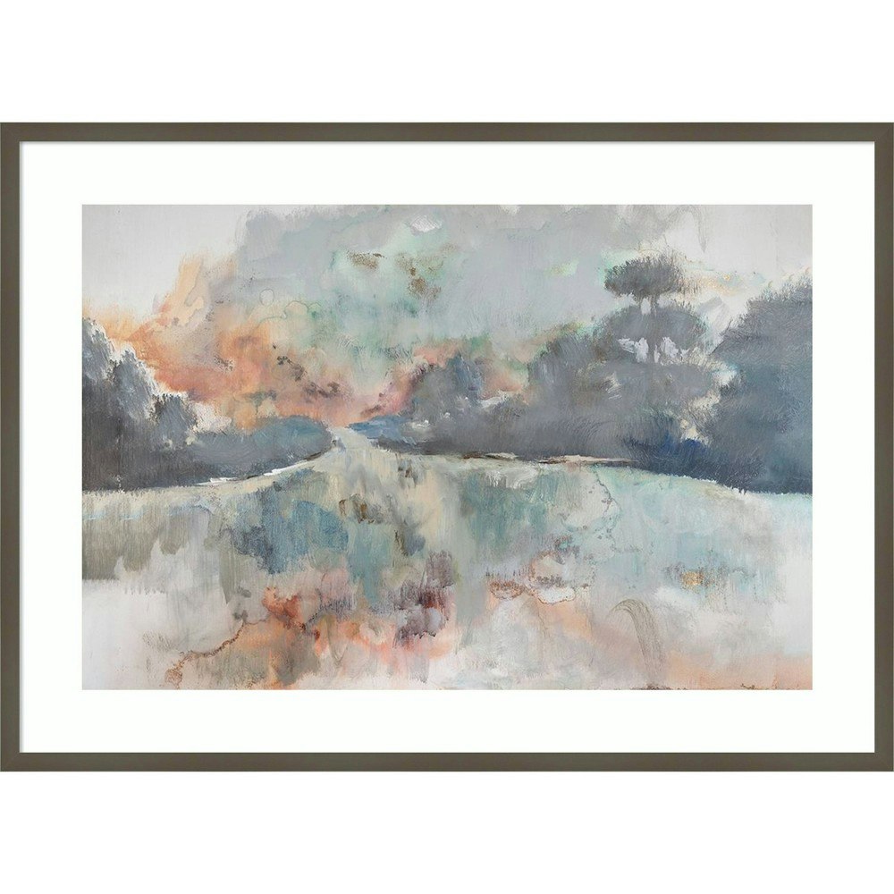 Amanti Art 41"x30" Outer River Banks I by Mary Parker Framed Lithograph: $259.99