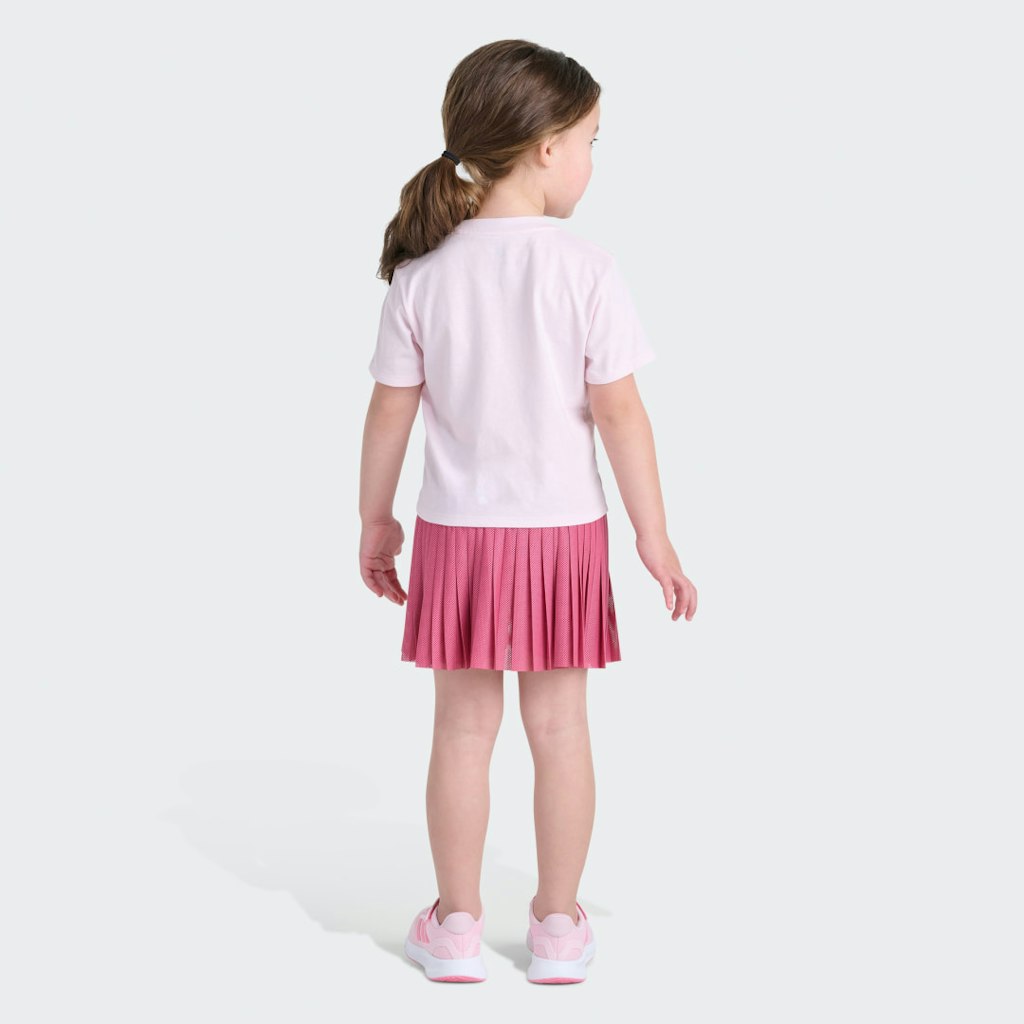 2-Piece Short Sleeve Tee and Mesh Skort Set: $28 2-Piece Short Sleeve Tee and Mesh Skort Set: $28