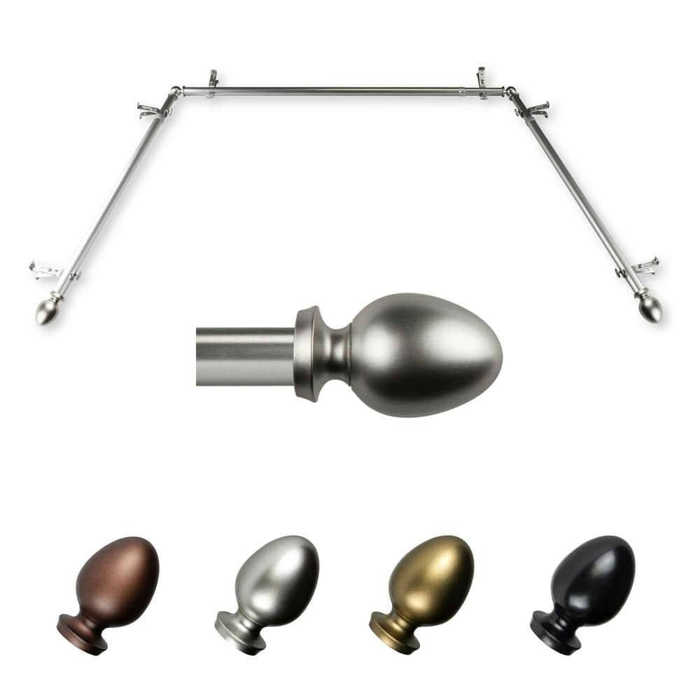 Tomesha Adjustable Bay Window Curtain Rod: $112