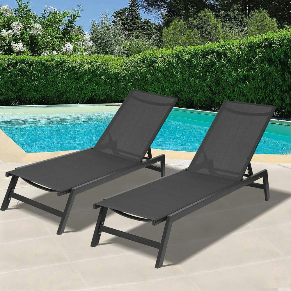 Aluminum Outdoor Chaise Lounge Chairs 2-Pack: $374.06 Aluminum Outdoor Chaise Lounge Chairs 2-Pack: $374.06