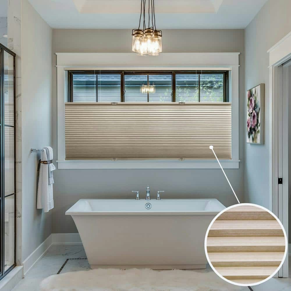 Beige Cordless Top Down Bottom Up Blackout Cellular Shade 34.5" x 48": $89.59 Beige Cordless Top Down Bottom Up Blackout Cellular Shade 34.5" x 48": $89.59