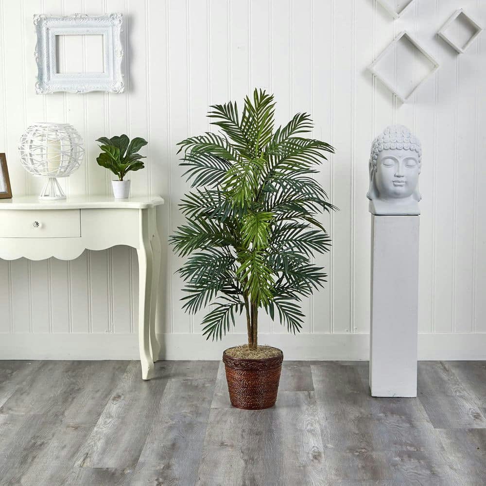 4.6-Foot Artificial Palm Tree with Basket: $213 4.6-Foot Artificial Palm Tree with Basket: $213