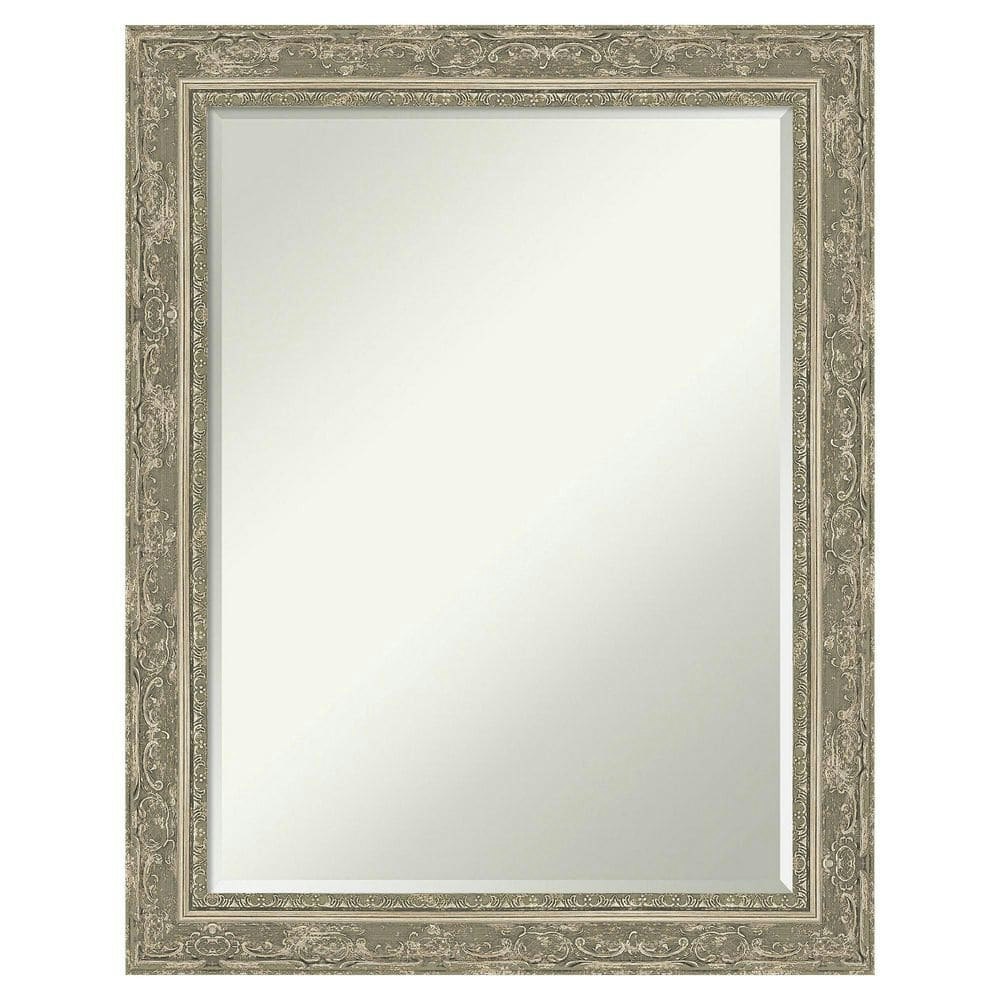 22.5" x 28.5" Filigree Silver Traditional Rectangular Framed Wall Mirror: $135.99 22.5" x 28.5" Filigree Silver Traditional Rectangular Framed Wall Mirror: $135.99