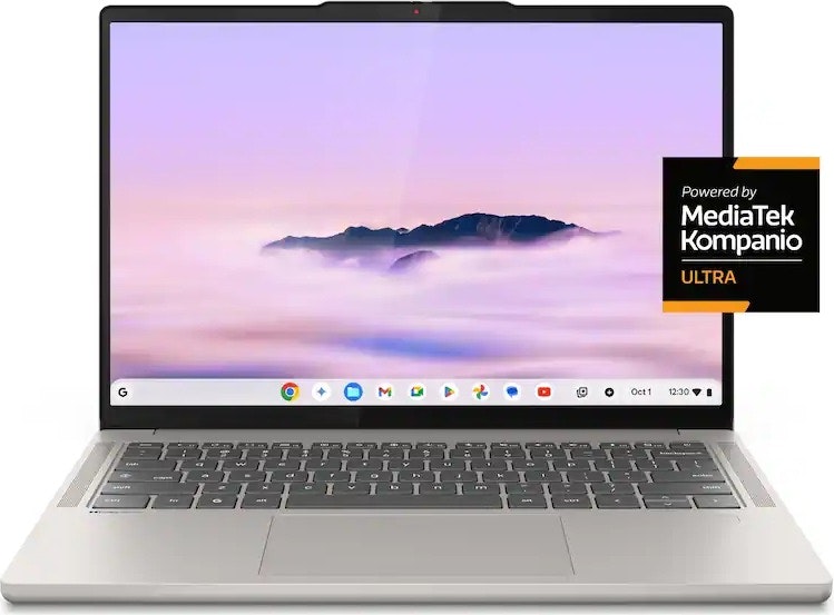 Lenovo Chromebook Plus MediaTek Kompanio Ultra 910 14" Laptop: $699