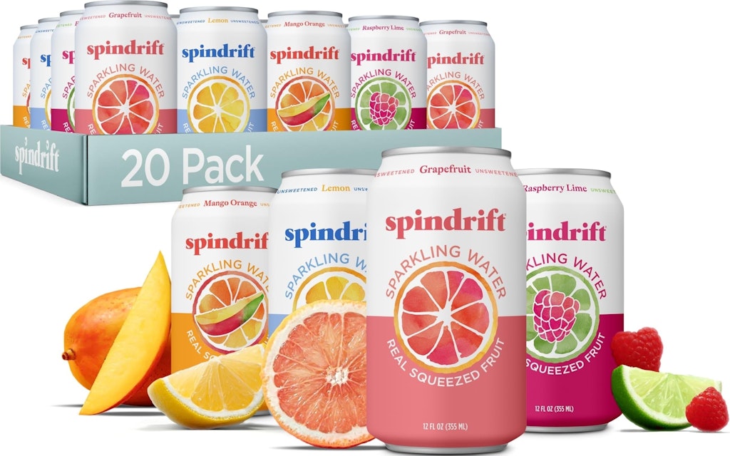 Spindrift 4-Flavor Variety Sparkling Water 20-Pack: $8.98 via Sub & Save