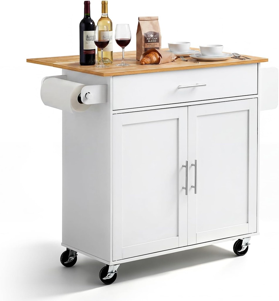 Vevor Kitchen Island Cart: $99
