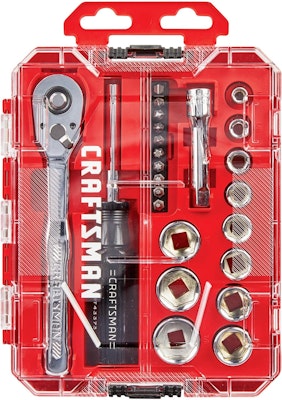 Craftsman 24-Piece 3/8" Drive SAE or Metric Mechanics Tool Set for $20 + free shipping w/ Prime
