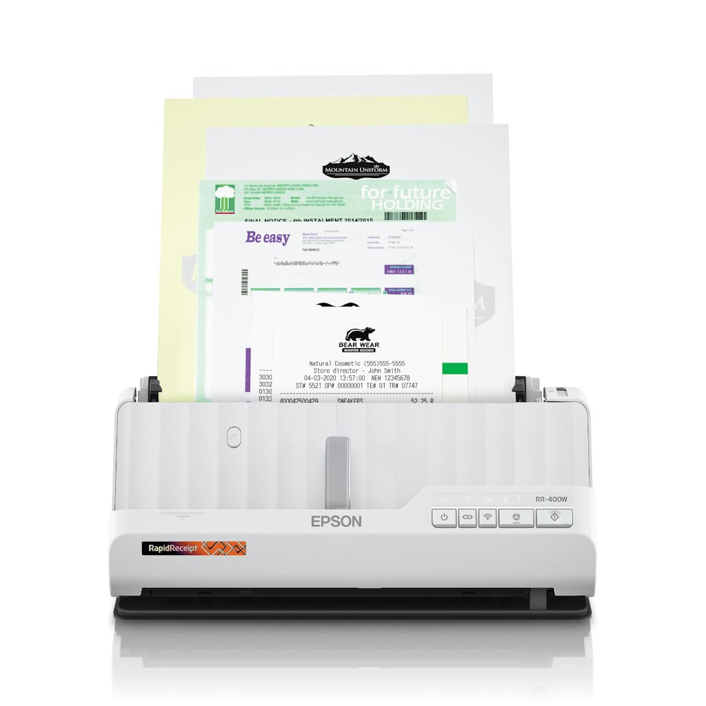 Epson RapidReceipt RR-400W Wireless Duplex Desktop Document Scanner: $299.99 Epson RapidReceipt RR-400W Wireless Duplex Desktop Document Scanner: $299.99