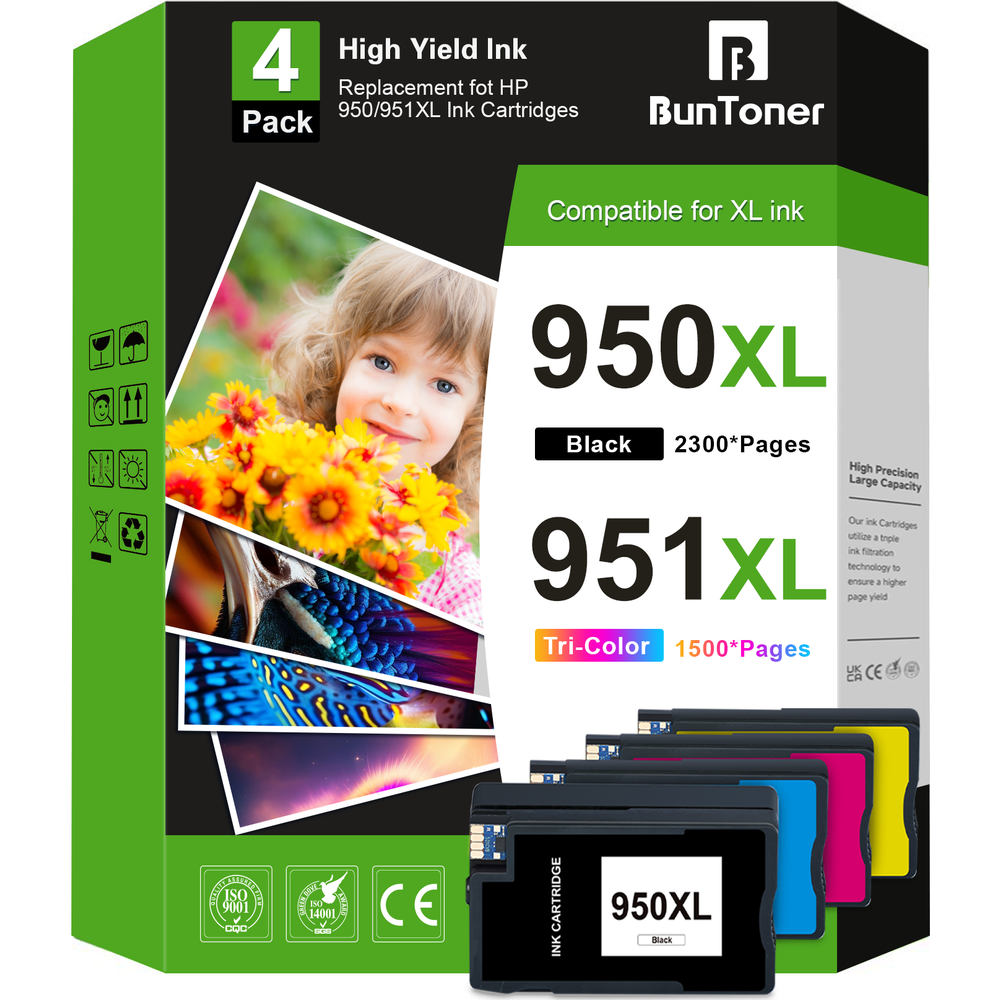 950XL and 951XL Ink Cartridge 4-Pack: $13.89