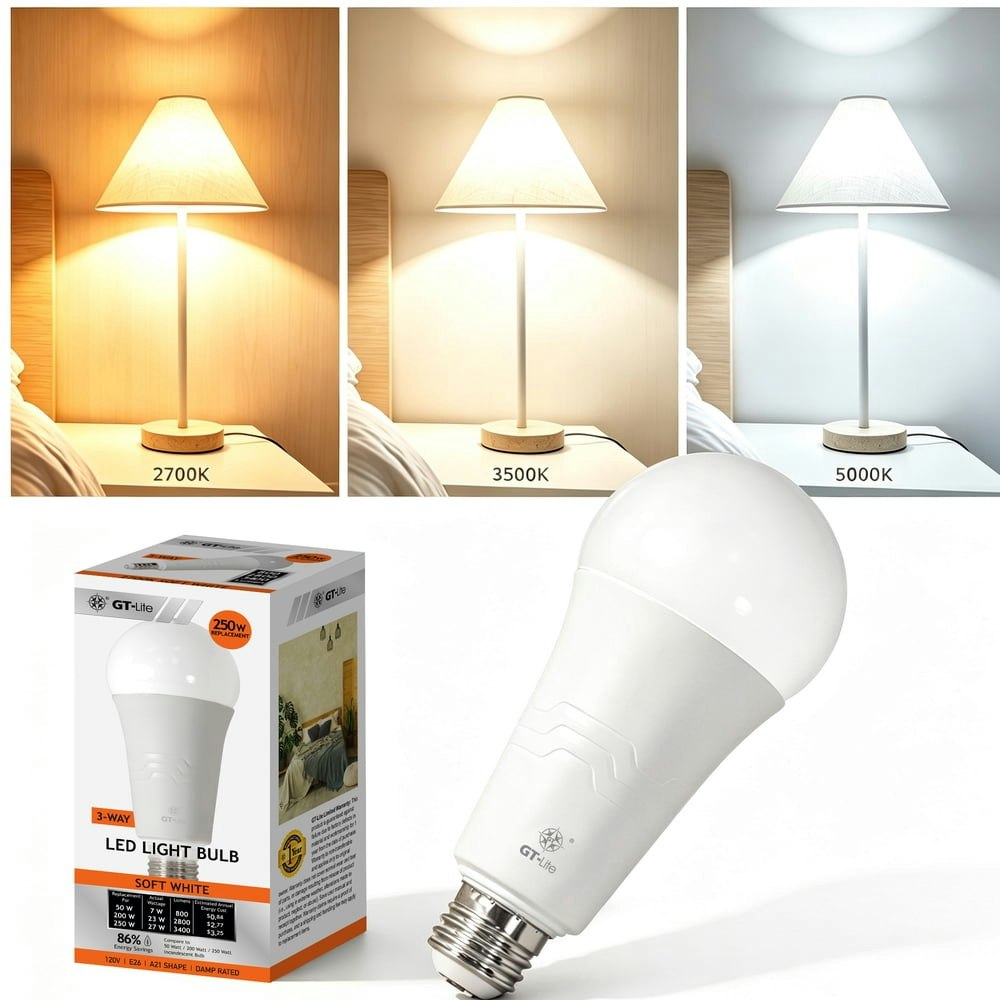 3,400-Lumen A21 3-Way LED Bulb: $12.99 3,400-Lumen A21 3-Way LED Bulb: $12.99