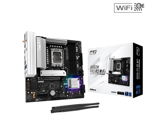 ASRock B860M Pro RS WiFi Micro ATX Motherboard: $240.15