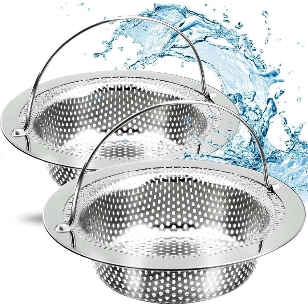 Behome Stainless Steel Kitchen Sink Strainer 2-Pack: $10.99 Behome Stainless Steel Kitchen Sink Strainer 2-Pack: $10.99