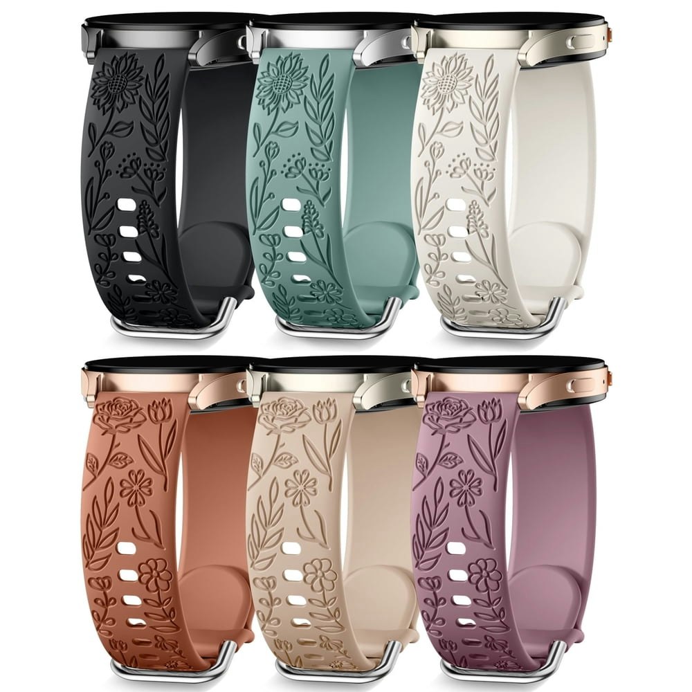 Comvin Silicone Floral Watch Band for Samsung Galaxy Watch: $14.99 Comvin Silicone Floral Watch Band for Samsung Galaxy Watch: $14.99