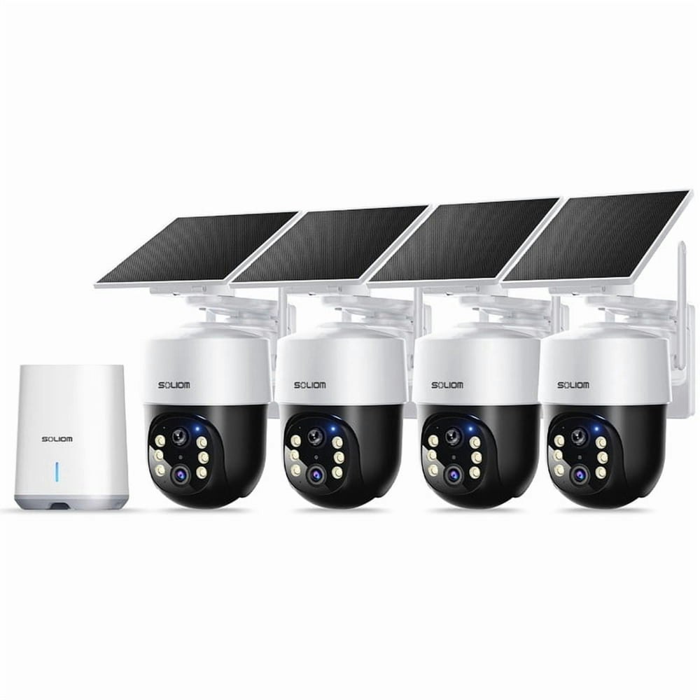 Soliom 4K 360-Degree Wireless Solar Security Camera 4-Pack: $439.99 Soliom 4K 360-Degree Wireless Solar Security Camera 4-Pack: $439.99