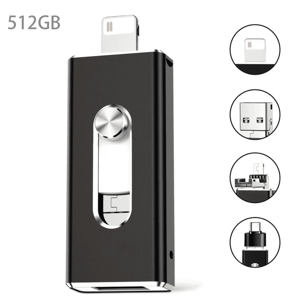 3-in-1 USB Flash Drive for iPhone, Android, and Computer: $26.99
