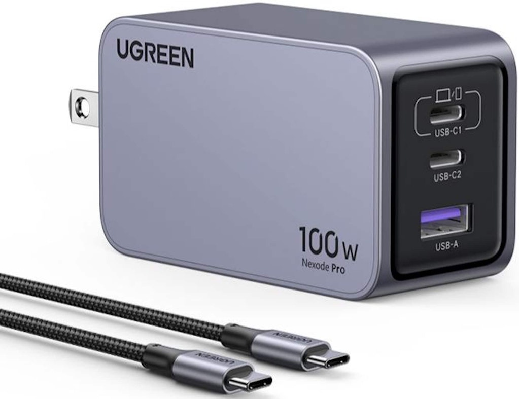 Ugreen Nexode Pro 100W 3-Port GaN USB-C Charger: $59.99 Ugreen Nexode Pro 100W 3-Port GaN USB-C Charger: $59.99