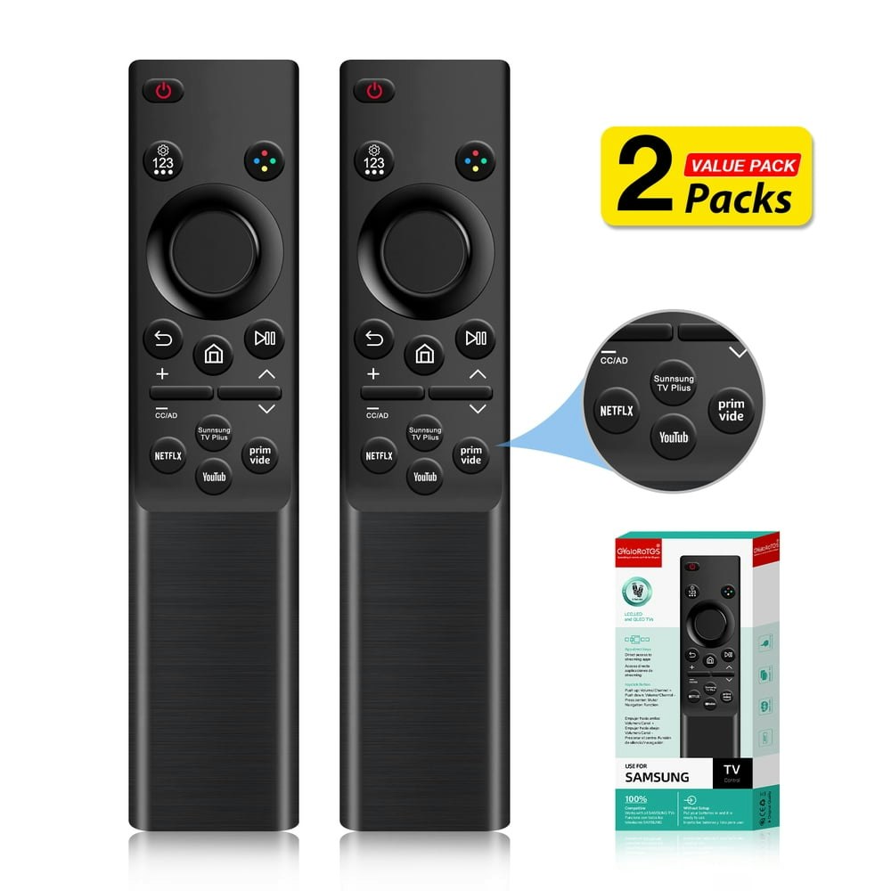 Universal Samsung Smart TV Remote Replacement 2-Pack: $12.07
