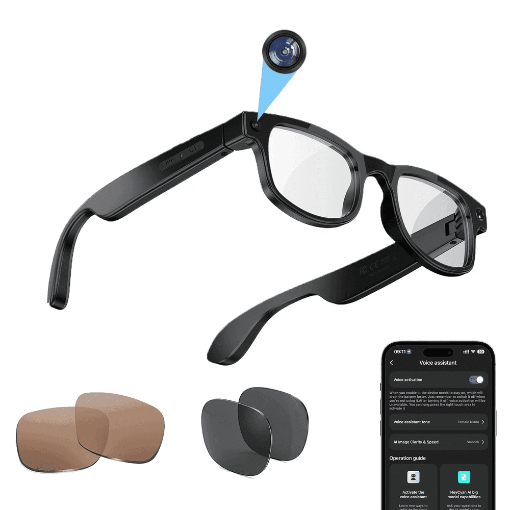 AI Smart Glasses with Camera: $57.39