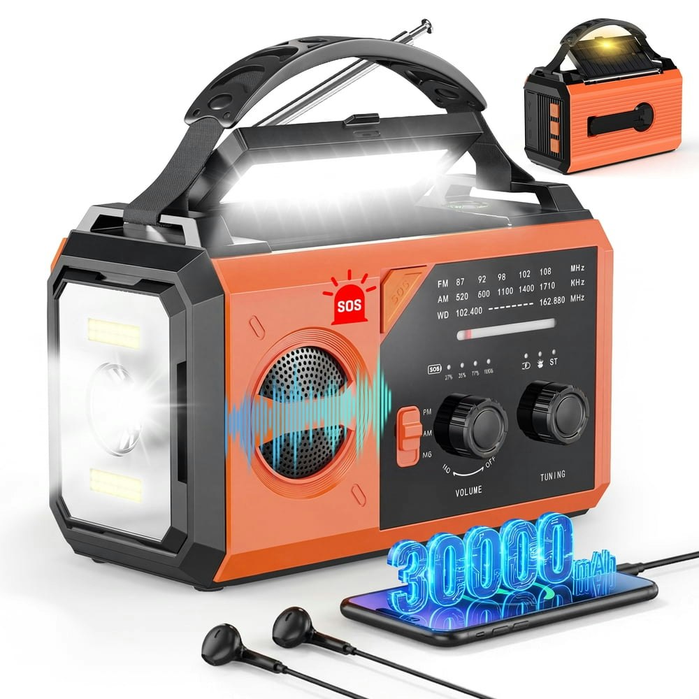 Biotree 30,000mAh Emergency NOAA Weather Radio: $44.99 Biotree 30,000mAh Emergency NOAA Weather Radio: $44.99